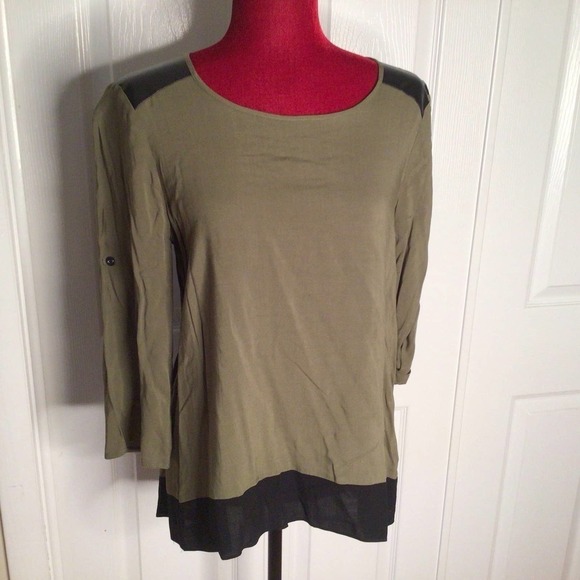 NWT Spense Olive color top sz M - Picture 1 of 4